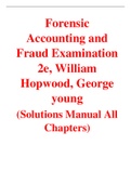 Forensic Accounting and Fraud Examination 2e William Hopwood, george young, (Solution Manual)