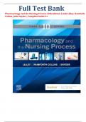 Full Test Bank  Pharmacology and the Nursing Process 10th Edition&colon; Linda Lilley&comma; Rainforth Collins&comma; Julie Snyder &vert; Complete Guide A&plus;