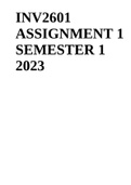 Inv2601 Assignment 1 semester 1 2023