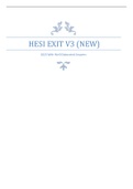 HESI EXIT V3 &lpar;NEW&rpar; 2023 With Well Elaborated Answers