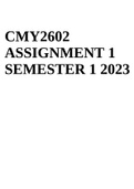 CMY2602 Assignment 1 Semester 1 2023 