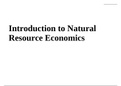 Introduction to Natural Resource Economics