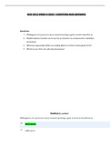 NSG 3012 WEEK 4 QUIZ &ndash; QUESTION AND ANSWERS