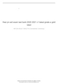 Hesi pn exit exam test bank 2020 2021 v1 latest grade a gold rated
