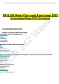 BIOS 242 Week 4 Concepts Exam latest 2023 Guaranteed Pass With Solutions