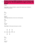 Portage Learning CHEM 210 Module 1-8 exam Newest and final exam ALL IN PACK &lbrack;BUNDLE&rsqb; Portage Learning&vert; 100&percnt; Verified
