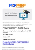 Online Prep Questions for PCDC Version 8.5 PEGAPCDC85V1 Exam