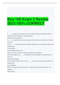 Bus 100 Exam 2 Review 2023 100% CORRECT 