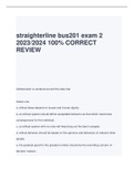 straighterline bus201 exam 2 2023/2024 100% CORRECT REVIEW 