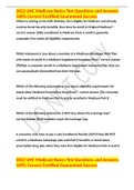 2022 UHC Medicare Basics Test Questions and Answers 100&percnt; Correct&sol;Certified Guaranteed Success