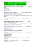 CPCE Career Development Exam Questions With Correct Answers 