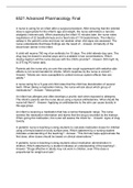 NURS 6521 ADVANCED PHARMACOLOGY FINAL EXAM
