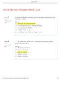 BUS 120 ORGANIZATIONAL BEHAVIOR Exam 4 &lpar;Questions and Answer Solutions&rpar; GRADED A