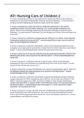 ATI&colon; Nursing Care of Children 2 2023 with complete solution