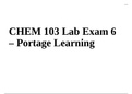 CHEM 103 Lab Exam 6 – Portage Learning