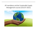 Summary  Sustainable Supply Management (325237)