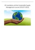 Summary  Sustainable Supply Management (325237)