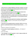 FNAN 522 Final Exam&period; Questions and Answers &lpar;2022&sol;2023&rpar; &lpar;Verified Answers&rpar; 1&period; Document information