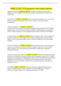 PHRCA 2021 &vert;274 questions&vert; with correct answers