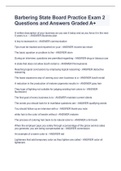 Barbering State Board Practice Exam 2 Questions and Answers Graded A&plus;