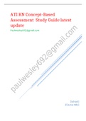 ATI RN Concept-Based Assessment  Study Guide