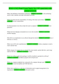 WGU C182 Final Exam Study Set &vert;195 questions with correct answers