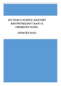 ATI TEAS 6 Science Anatomy & Physiology &lpar;A&p&rpar; & Chemistry - Updated 2023