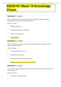 NSG6101 Week 10 Knowledge Check&period;
