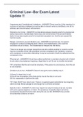 Criminal Law--Bar Exam Latest  Update &excl;&excl;