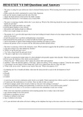 HESI EXIT V4 160 Questions and Answers