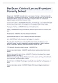 Bar Exam&colon; Criminal Law and Procedure Correctly Solved&excl;