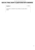BUS 041 FINAL EXAM V2 QUESTIONS WITH ANSWERS &period;