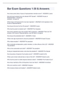 Bar Exam Questions 1-30 & Answers