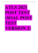 ATLS 2021 POST TEST version 1,2and 3 bundle 