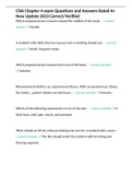 CNA Chapter 4 exam Questions and Answers Rated A&plus; New Update 2023 Correct&sol;Verified 