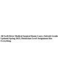 All Swift River Medical-Surgical Room Cases; (Solved) Graded| Updated Spring 2023; Distinction Level Assignment Has Everything. 