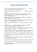 TCOLE 1305 Review Exam 2023