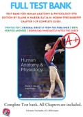 Test Bank For Human Anatomy & Physiology 11th Edition By Elaine N Marieb; Katja N. Hoehn 9780134580999 Chapter 1-29 Complete Guide .