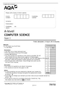 A-level COMPUTER SCIENCE Paper 2