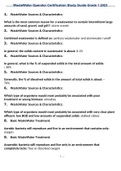 WasteWater Operator Certification Study Guide Grade 1 2023 