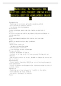 Marketing&comma; De Essentie ALL SOLUTION 100&percnt; CORRECT SPRING FALL-2023&sol;24 EDITION GUARANTEED GRADE A&plus;