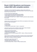 Exam 4 AH3 Questions and Answers Latest 2023 with complete solution