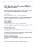 AH3 Questions and Answers 2023 with complete solution