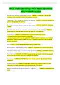 WGU Pathophysiology D236 Study Questions with verified answers