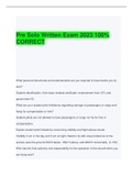 Pre Solo Written Exam 2023 100&percnt; CORRECT 