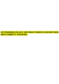 ATI PHARMACOLOGY 2019 PROCTORED EXAM-REVISED 100%  ANSWERS.