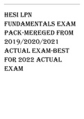 HESI LPN  FUNDAMENTALS EXAM  PACK-MEREGED FROM  2021&sol;2022  ACTUAL EXAM-BEST  FOR 2023ACTUAL  EXAM