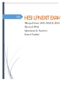 HESI LPN EXIT EXAM - Merged from: 2021/2022 & 2023 [Scored 98%] Questions & Answers Latest Update 2023