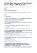 Florida Case Management Certification Review Rated 100&percnt; Correct&excl;&excl;