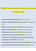 CIDESCO Practice Exam 2023 Questions and Answers (Verified Answers)